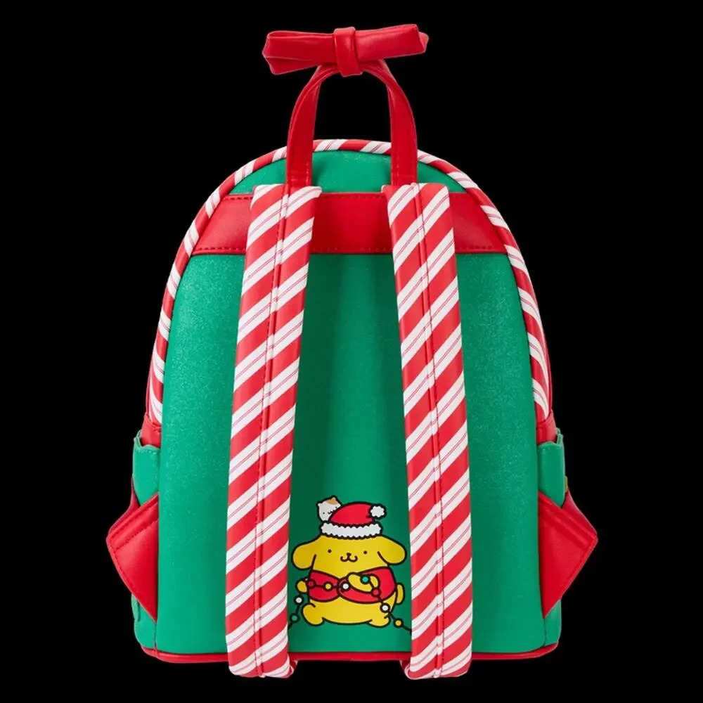 Unisex Loungefly Pompompurin Christmas Light-Up Mini Backpack Red Green